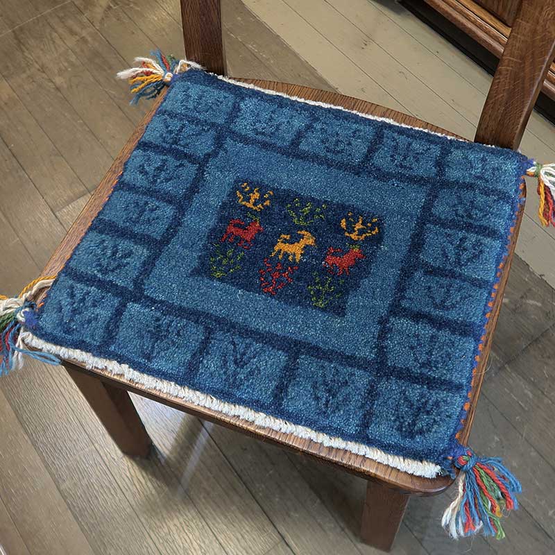 ペルシャ絨毯ギャッベ　AB-AJ3026　座布団サイズ