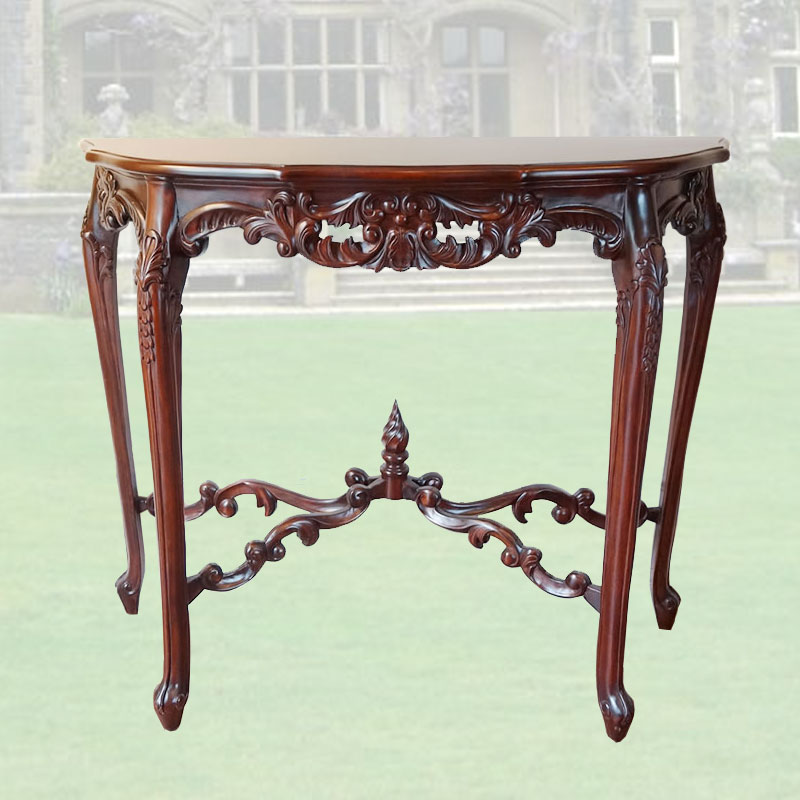 102cm幅アンティーク風コンソールテーブル　アンティーク風家具