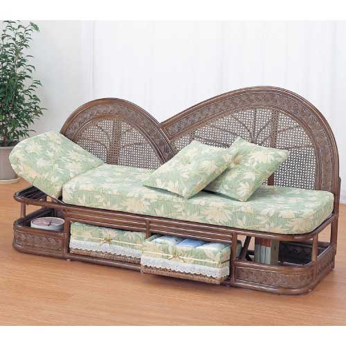 カウチソファー　IMEDS-Y500B　ラタン・籐家具