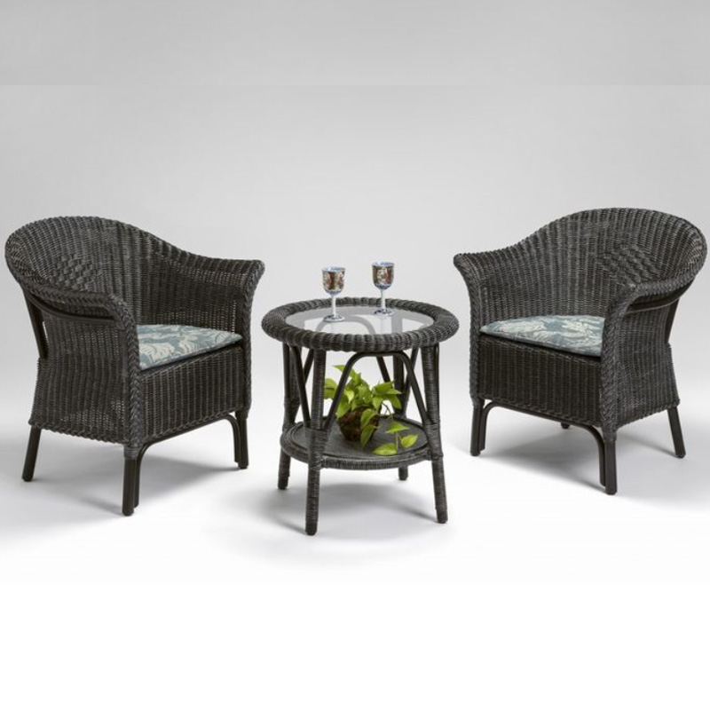 スカレアアームラウンジ3点セット　カザマ　ラタン・籐家具