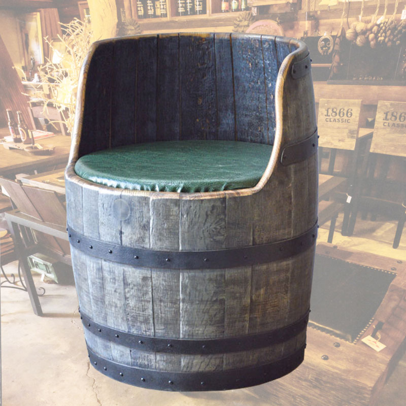 600φバレルウッドチェアー　　ウイスキー樽物語