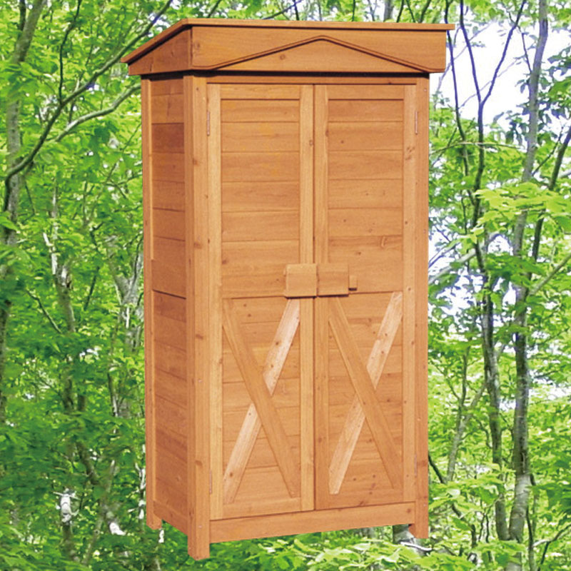 80cm幅ガーデンストア(木製物置)0907　屋外用