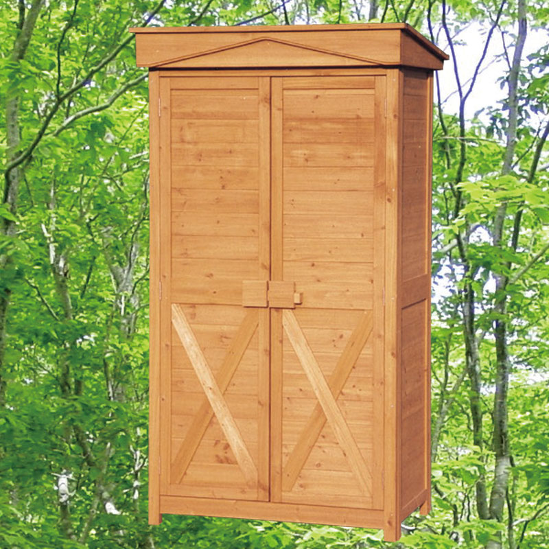 100cm幅ガーデンストア(木製物置)1108　屋外用