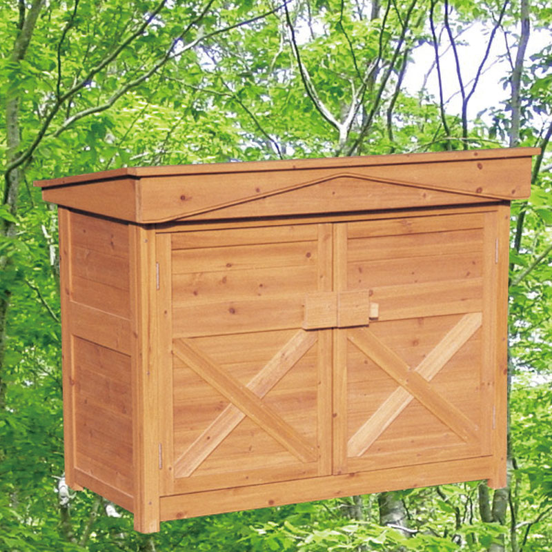 ロータイプガーデンストア(木製物置)1308　屋外用