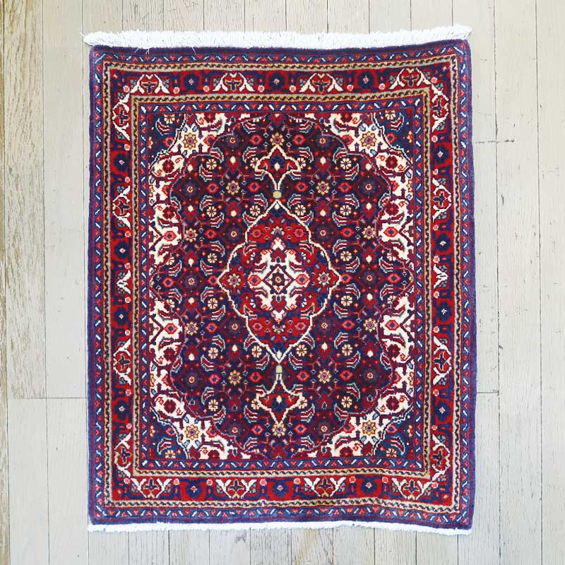 ペルシャ絨毯　サルーク産オールド　約78×70cm　M-1318　手織り絨毯