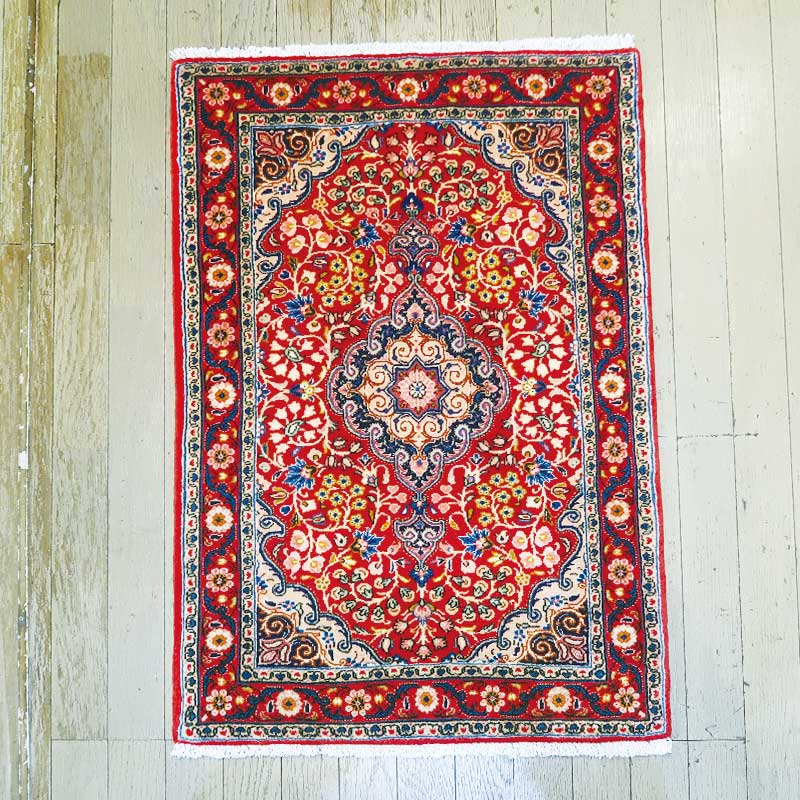 ペルシャ絨毯　ジョーザン産　約91×65cm　SALE