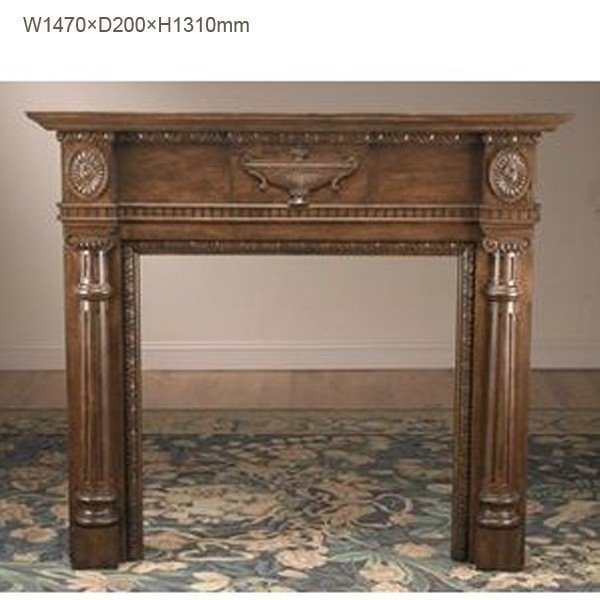マントルピース・壁掛け暖炉棚　47291　ブラウン仕上げ