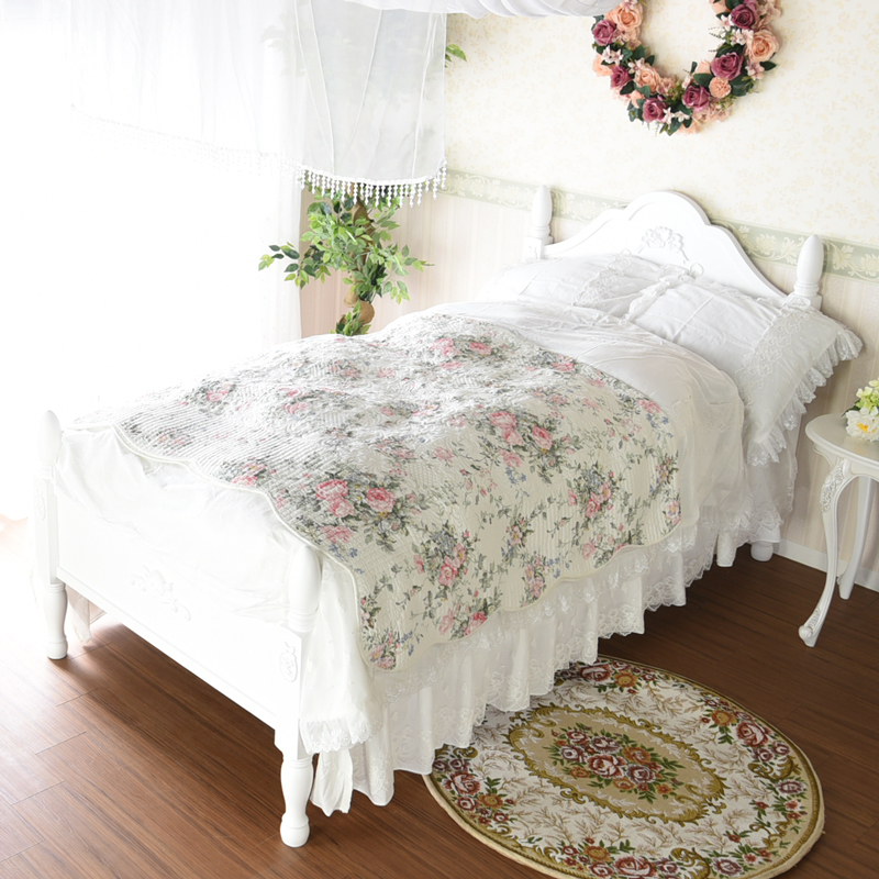 プチROCOCO　DELTA　シングルベッドフレーム(マットレス無し)　スノーホワイトプリンセス