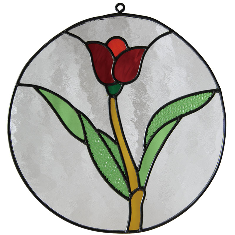 ステンドグラス　JB-87054　チューリップ