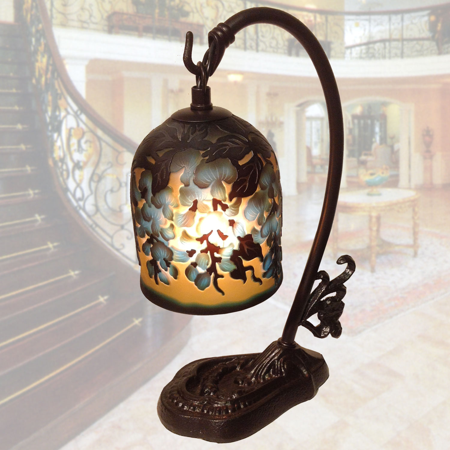 ガレ風ミニランプ　KDF-KIM-203