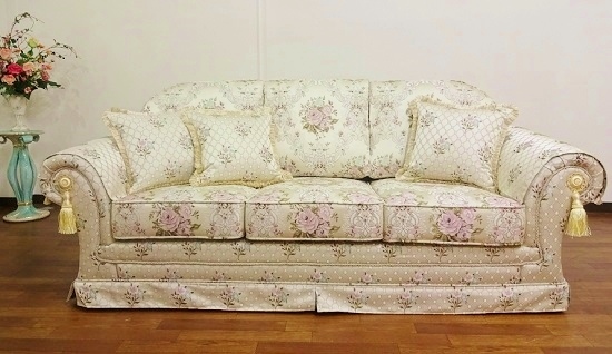 イギリス王宮風クラシックデザイン3人掛けソファー