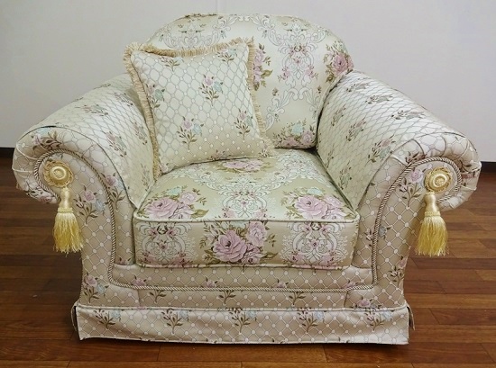 イギリス王宮風クラシックデザイン1人掛けソファー