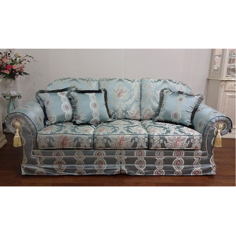 イギリス王宮風の花柄のファブリックが素敵なクラシックデザイン3人掛けソファー