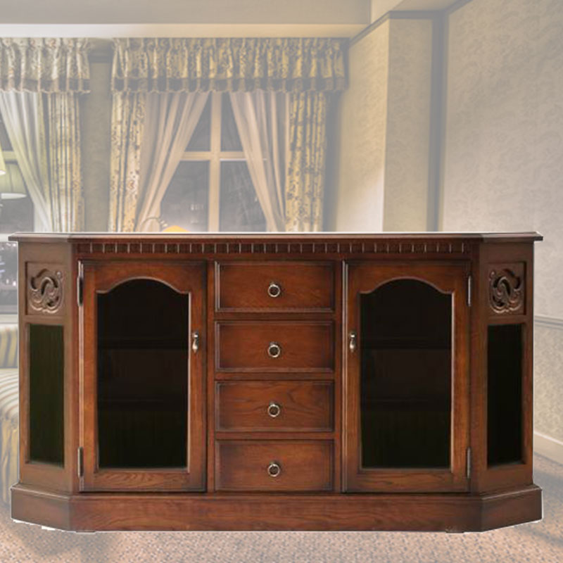 148cm幅のサイドボード　グレーストリアDX　【送料無料】