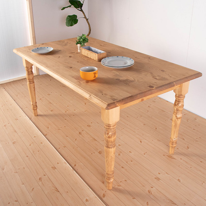 150cm幅のカントリーダイニングテーブル　パインズカントリーシリーズ