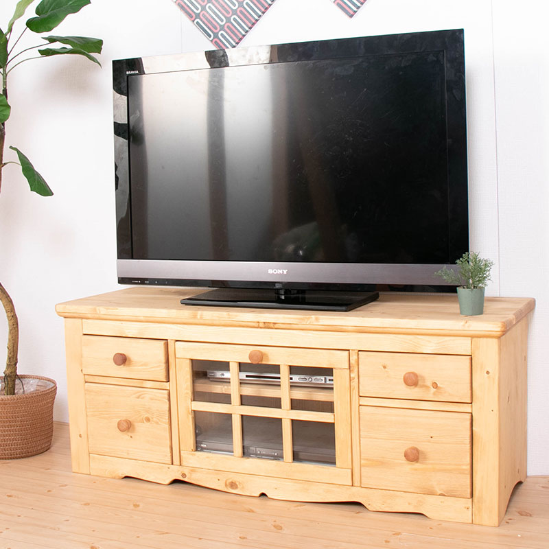 120cm幅のカントリーテレビボード　パインズカントリーシリーズ