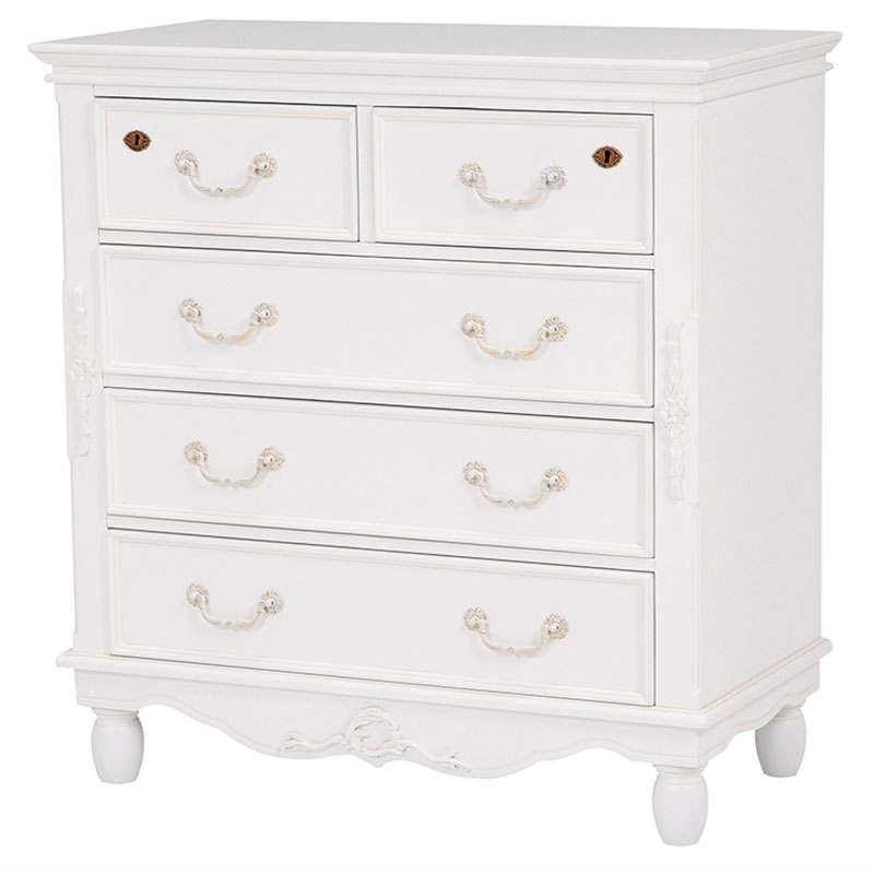 チェスト　ハンプトンシリーズⅡ　白の輸入家具