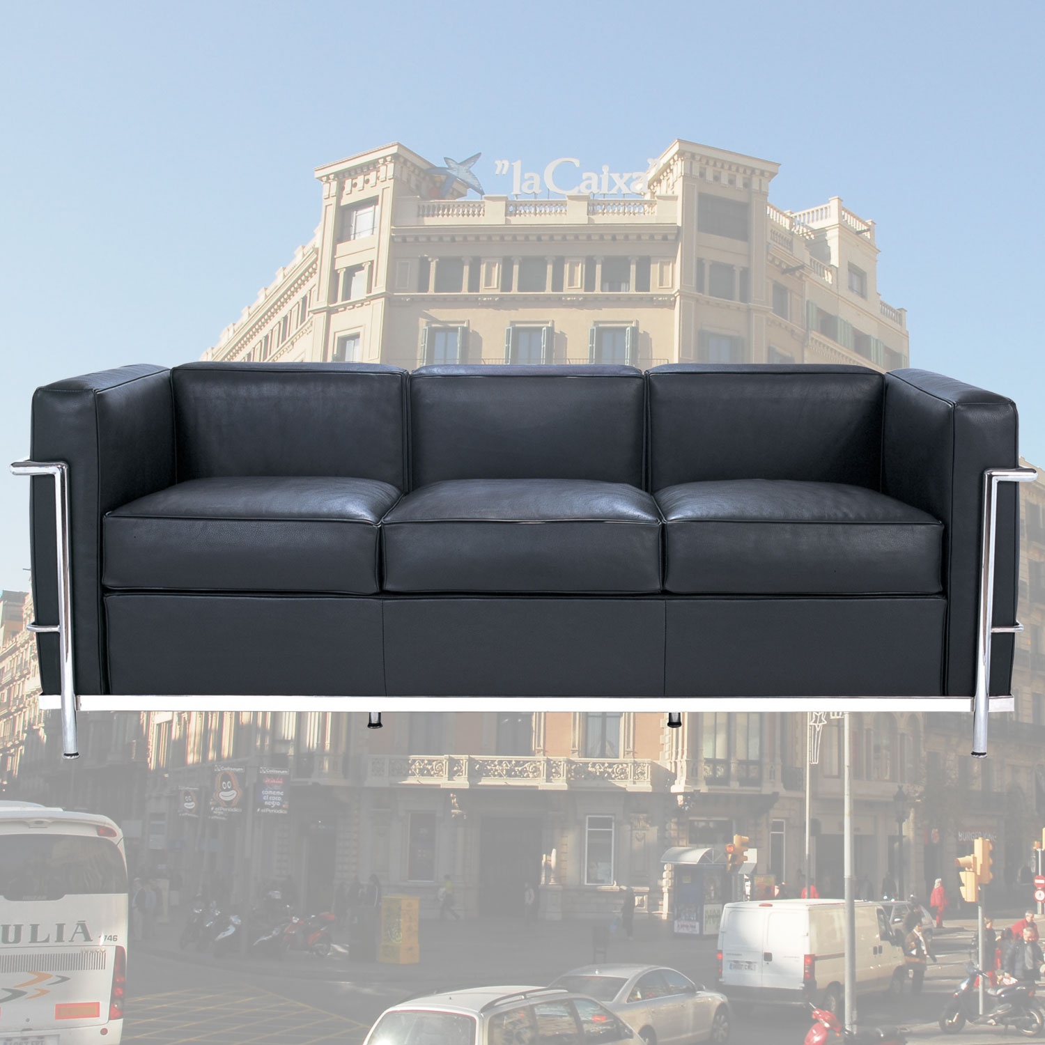 LC2ソファー(三人掛け)　EMB-LC2-3P