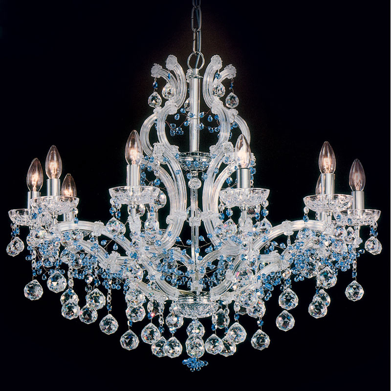 10灯マリアテレサ型クリスタルシャンデリア　スペイン製　アズフール　コペンランプ