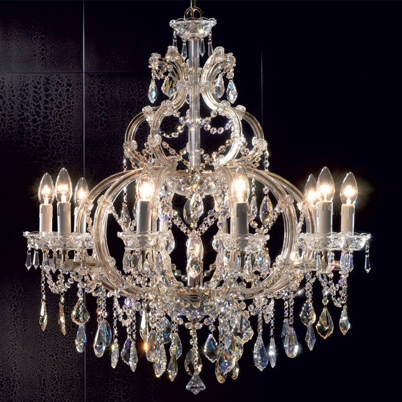 11灯マリアテレサ型クリスタルシャンデリア　スペイン製　アズフール　コペンランプ