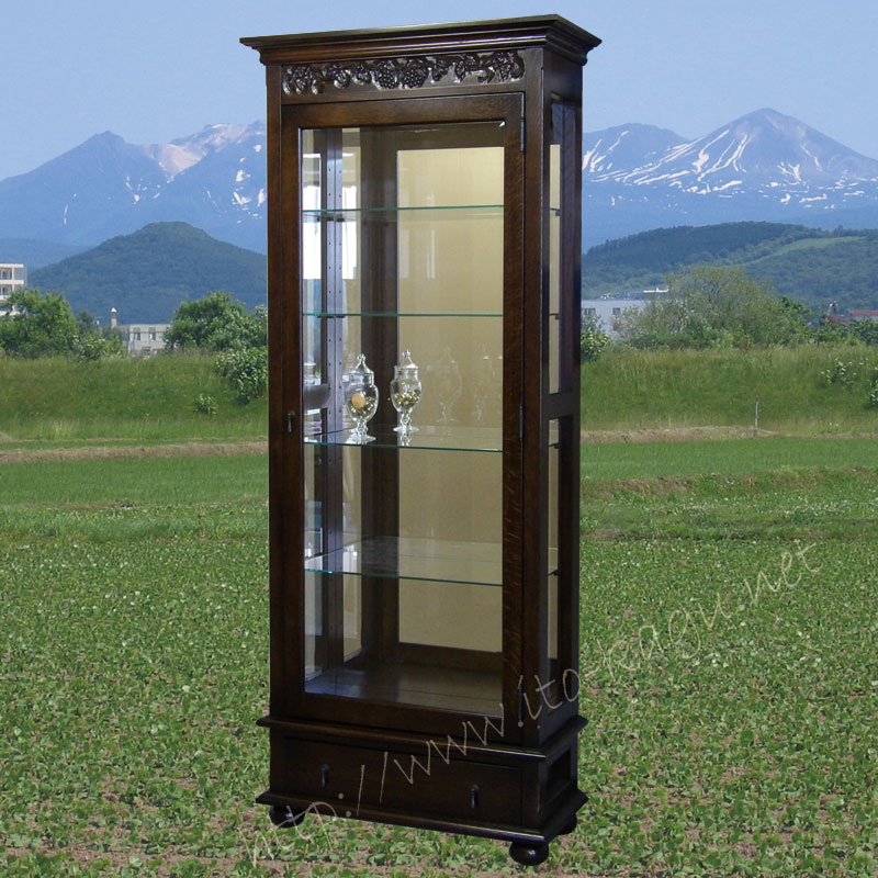 グラスキャビネット76　「バッカス」クラシック家具シリーズ