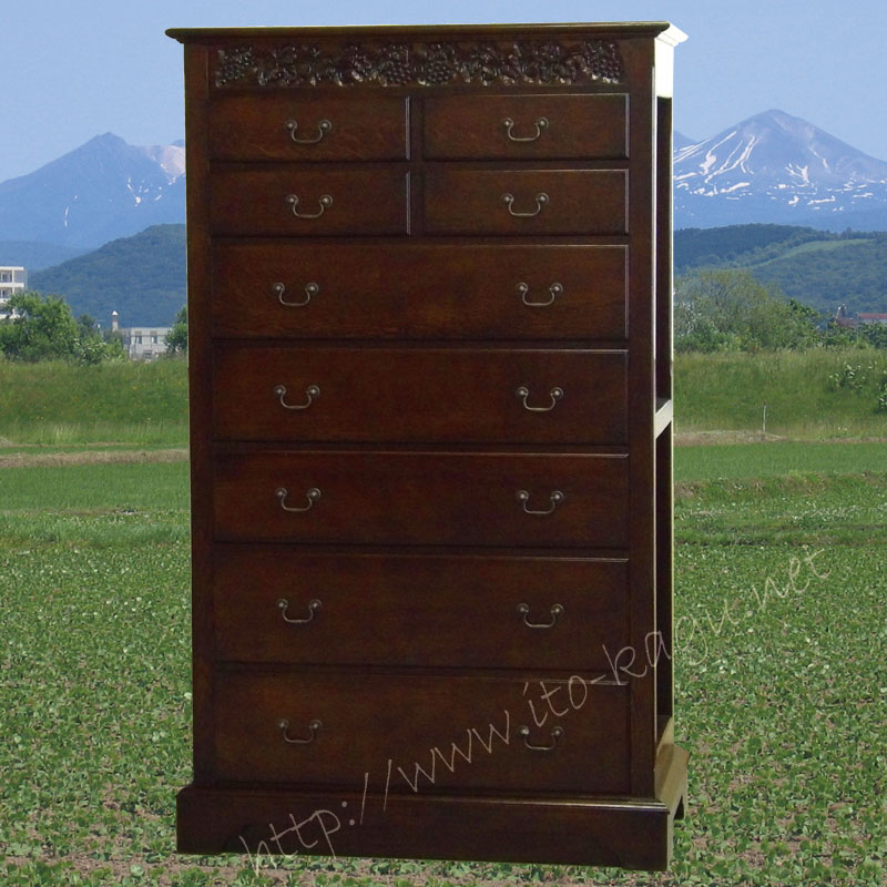 ハイチェスト80　「バッカス」クラシック家具シリーズ