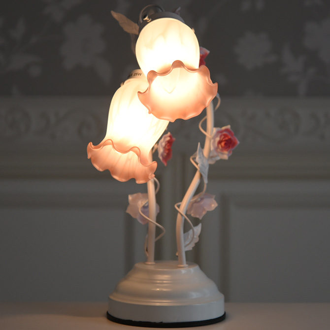 ピンクブッド2灯タッチランプ [Y]