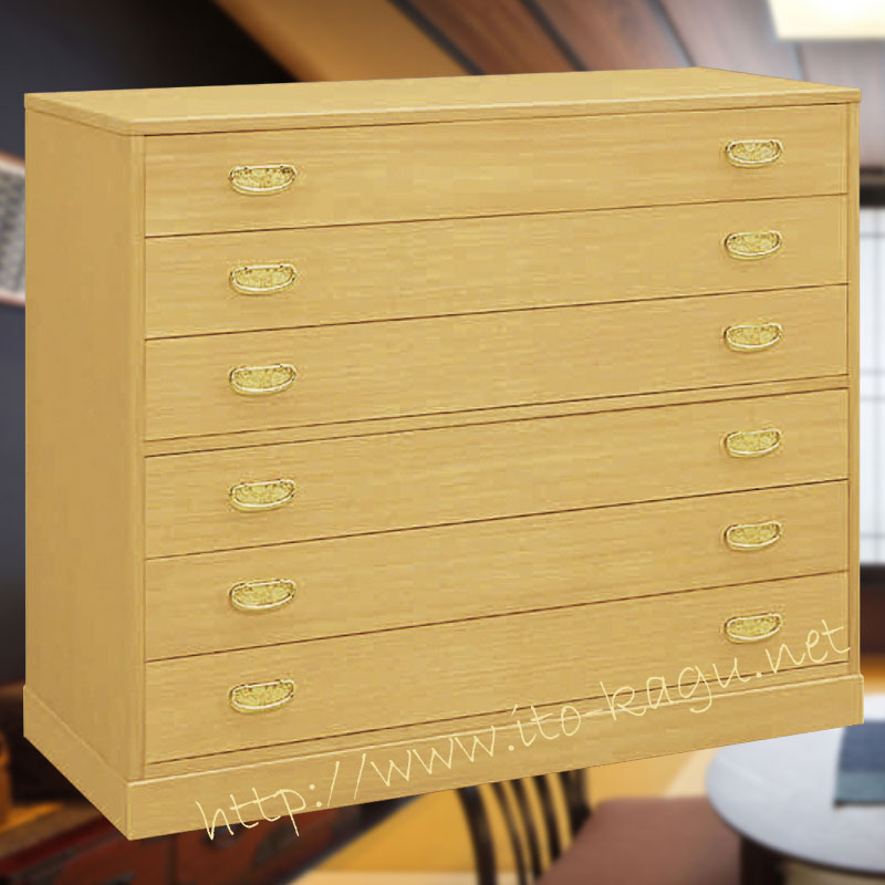 総桐6段タンス　羽衣