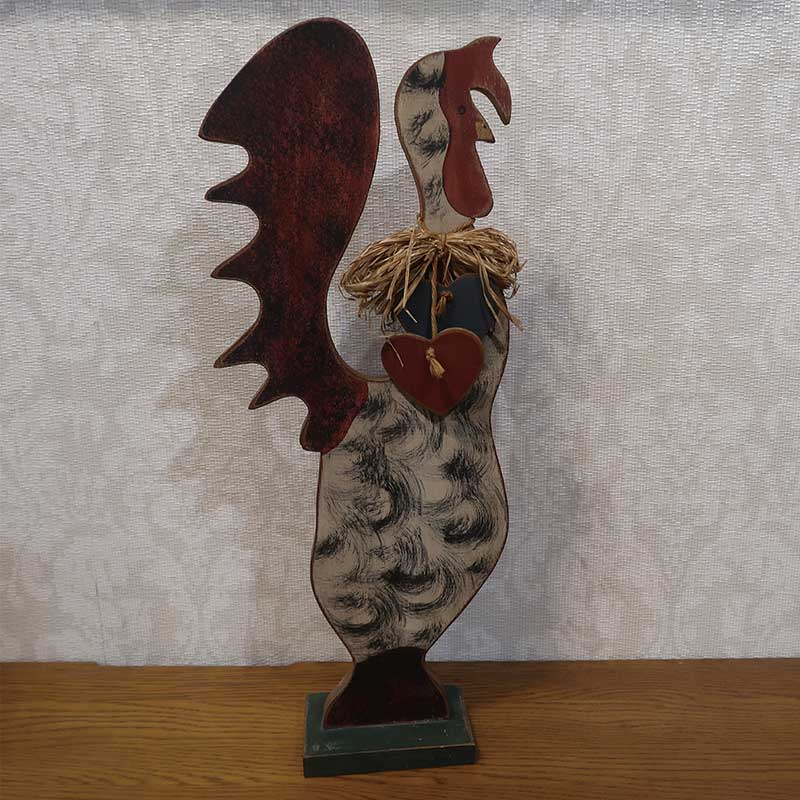 アメリカンカントリー小物　にわとり #001　木のオーナメント　【送料無料】