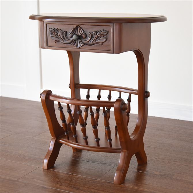 アンティーク調のマガジンテーブル BR　トリノ サヴォイア シリーズ