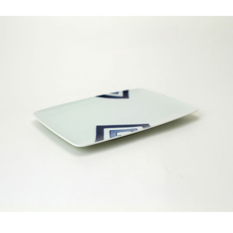 モーニングプレート S EDO　青花　有田焼