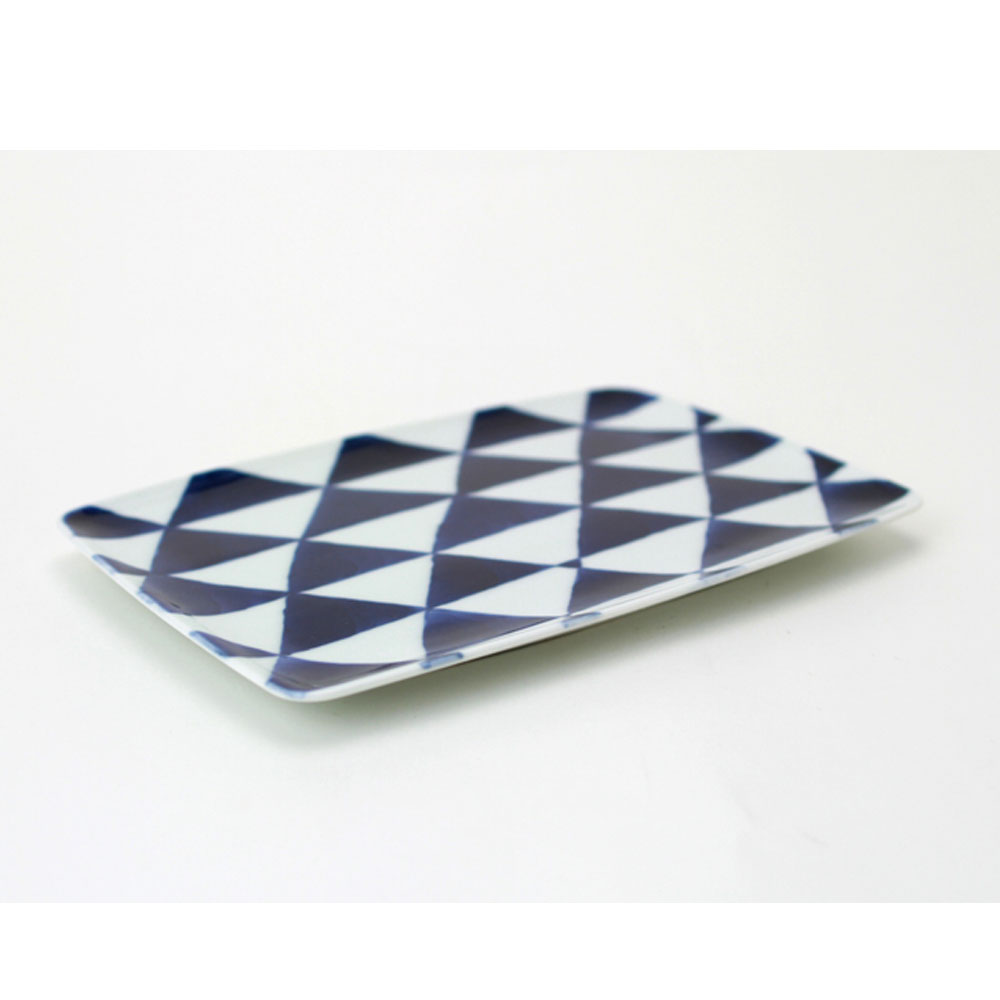 モーニングプレート S UROKO　青花　有田焼