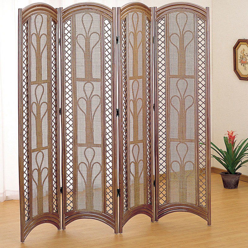 スクリ-ン4連　IMEDS-B704B　ラタン・籐家具