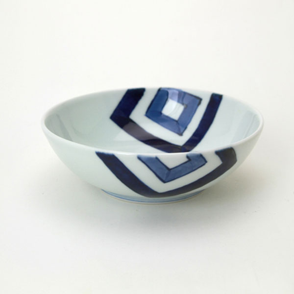 ボールL EDO　青花　有田焼