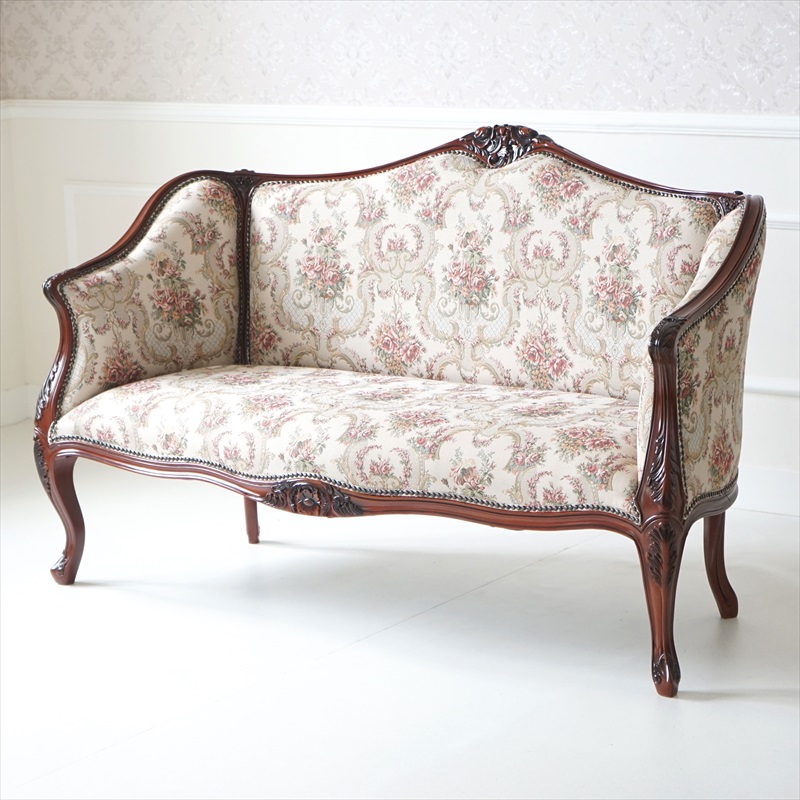 アンティーク調の猫脚二人掛けソファーBR　トリノ サヴォイア シリーズ