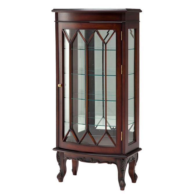 アンティーク調のマホガニーキャビネット　ナポリDX　輸入家具