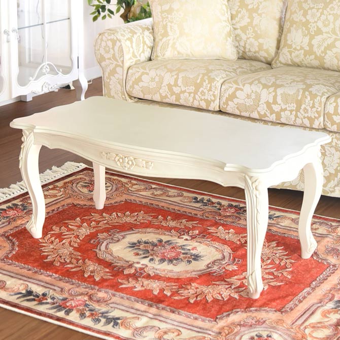 アンティーク調のマホガニーのセンターテーブルWH ナポリDX　輸入家具