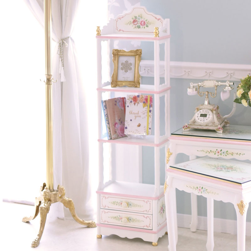 ピッコラ飾り棚　アントワネットシリーズ　ロココ調家具