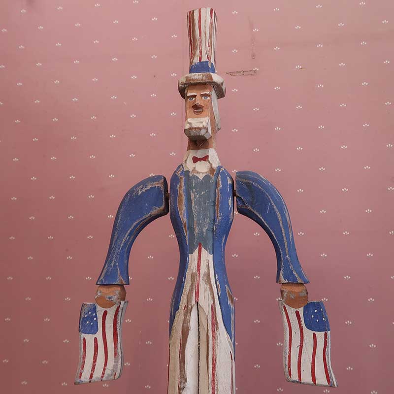 アメリカンカントリー小物　アンクルサムタワー　木のオーナメント　【送料無料】