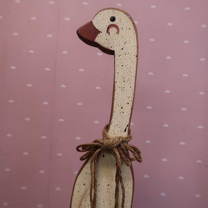 アメリカンカントリー小物　のっぽのスワン　木のオーナメント　【送料別途】