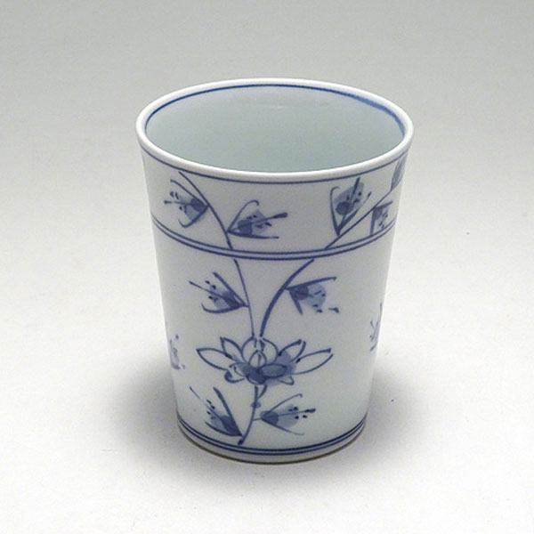 ミルクカップ HANAKARAKUSA　青花　有田焼