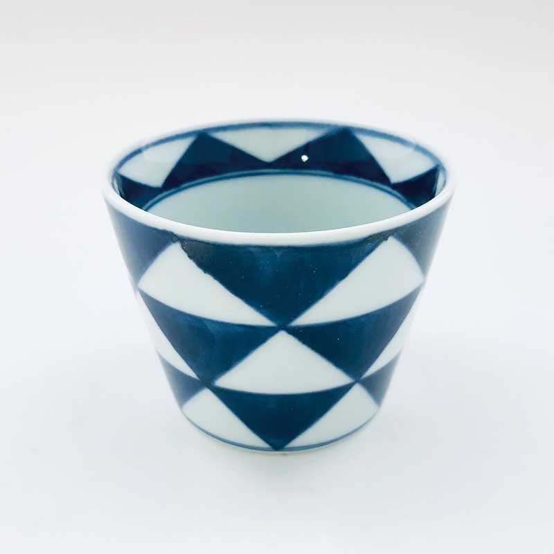 UROKOそば猪口 (大)　青花　有田焼