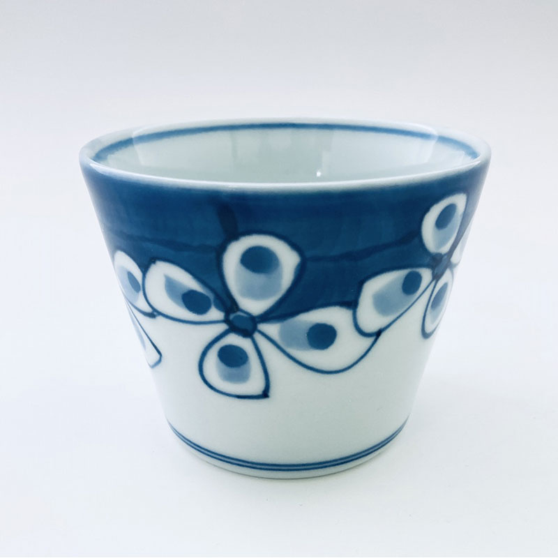 花つなぎそば猪口(大)　有田焼　青花