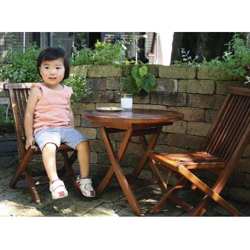 ミニ折り畳みテーブル3点セット(塗装)