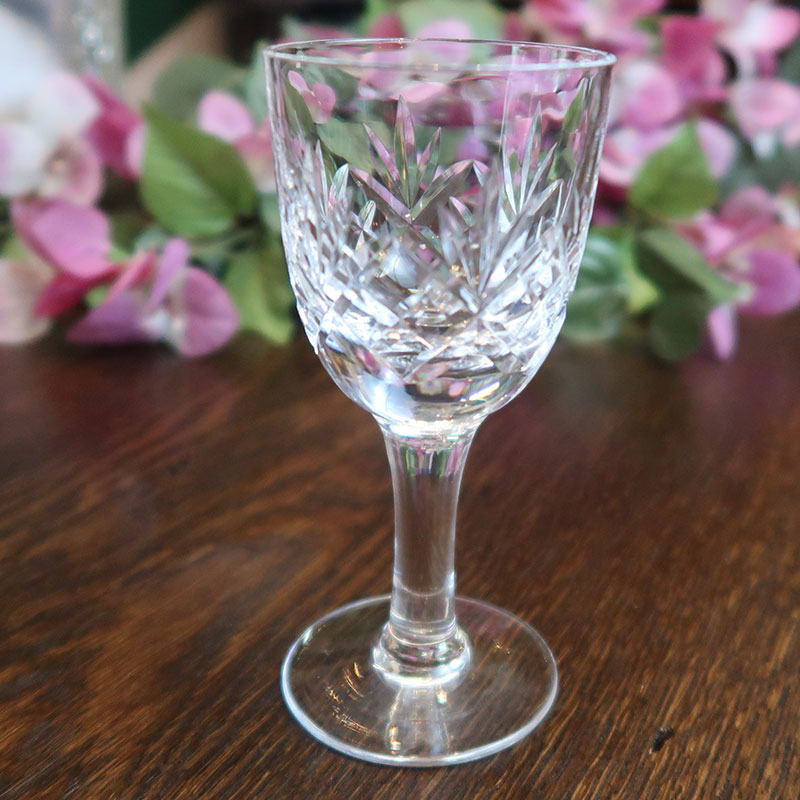 イギリスより直輸入したアンティークガラスのリキュールグラス　#24