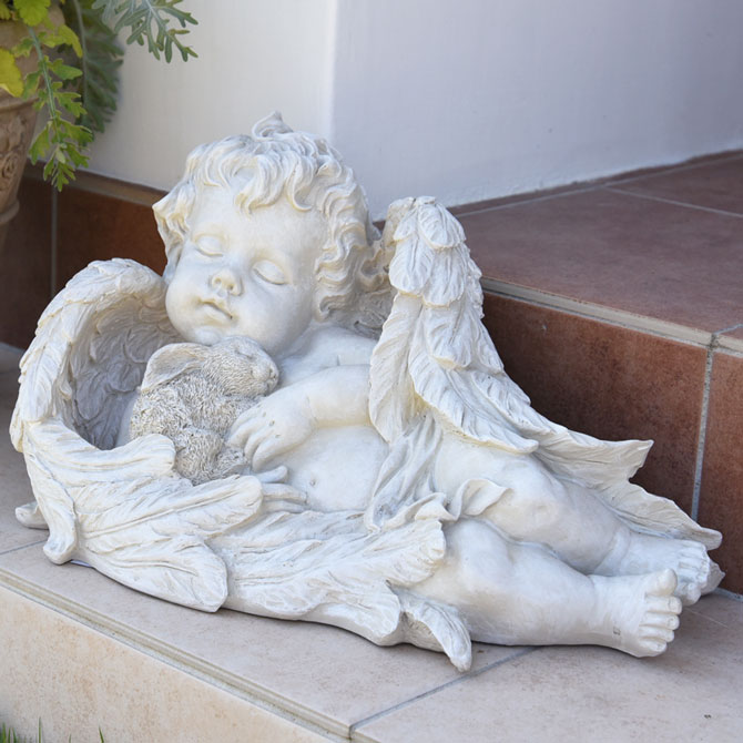 ガーデニング イタリアン ルネッサンス・おやすみエンジェル [Y]　ガーデン装飾
