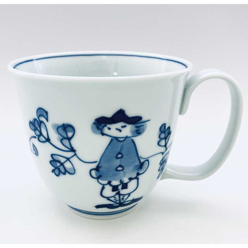 唐草異人 LAKマグ　青花　有田焼