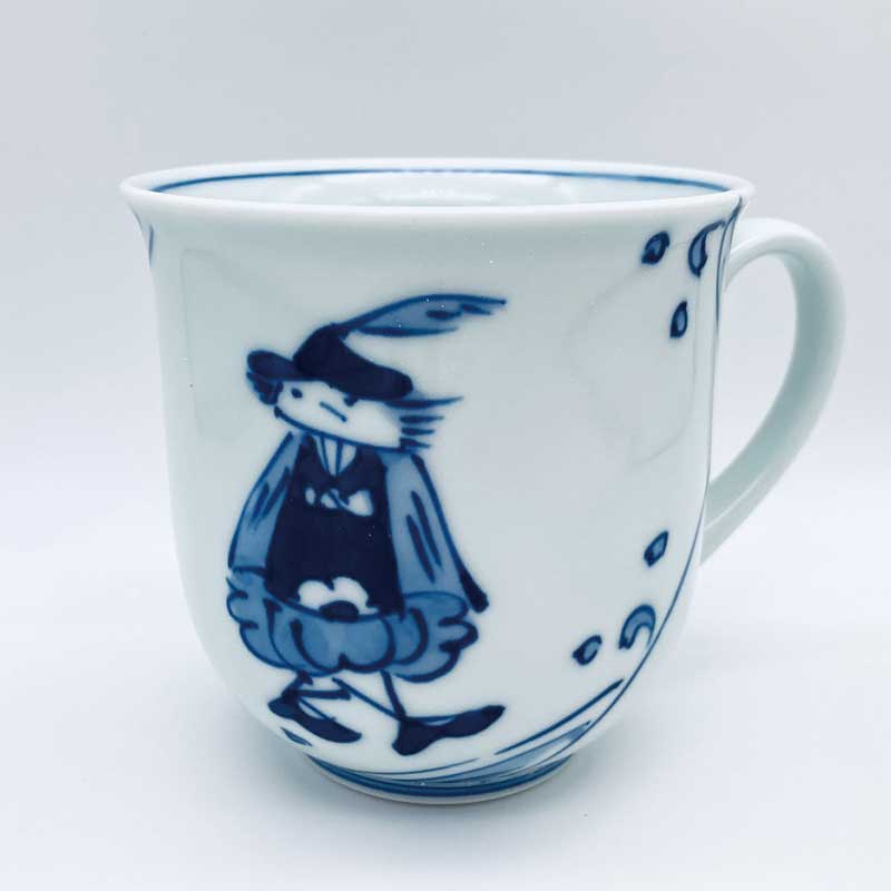 クラシックシリーズ 紅毛青花反マグカップ　青花　有田焼