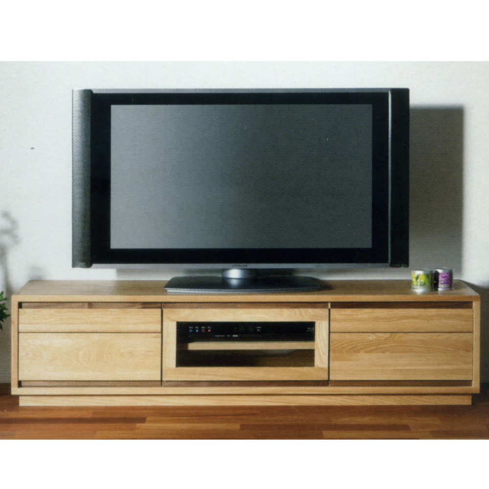 ウォールナット天然木仕様のテレビボード140幅