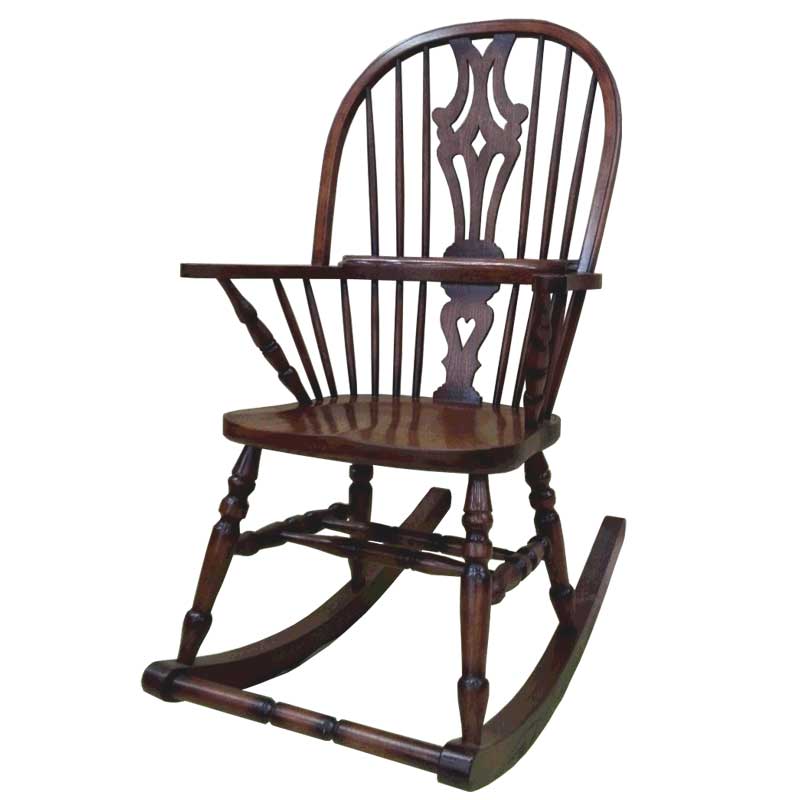 アンティーク調ロッキングチェア　輸入家具　【送料無料】